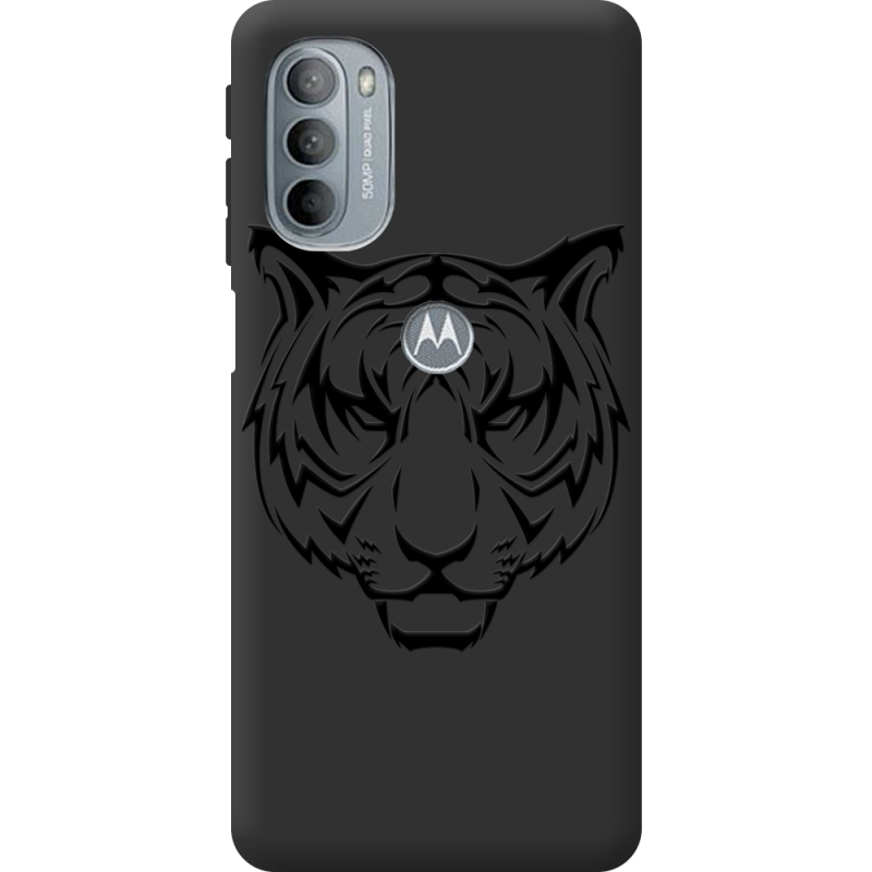 Черный чехол BoxFace Motorola G31 Tiger