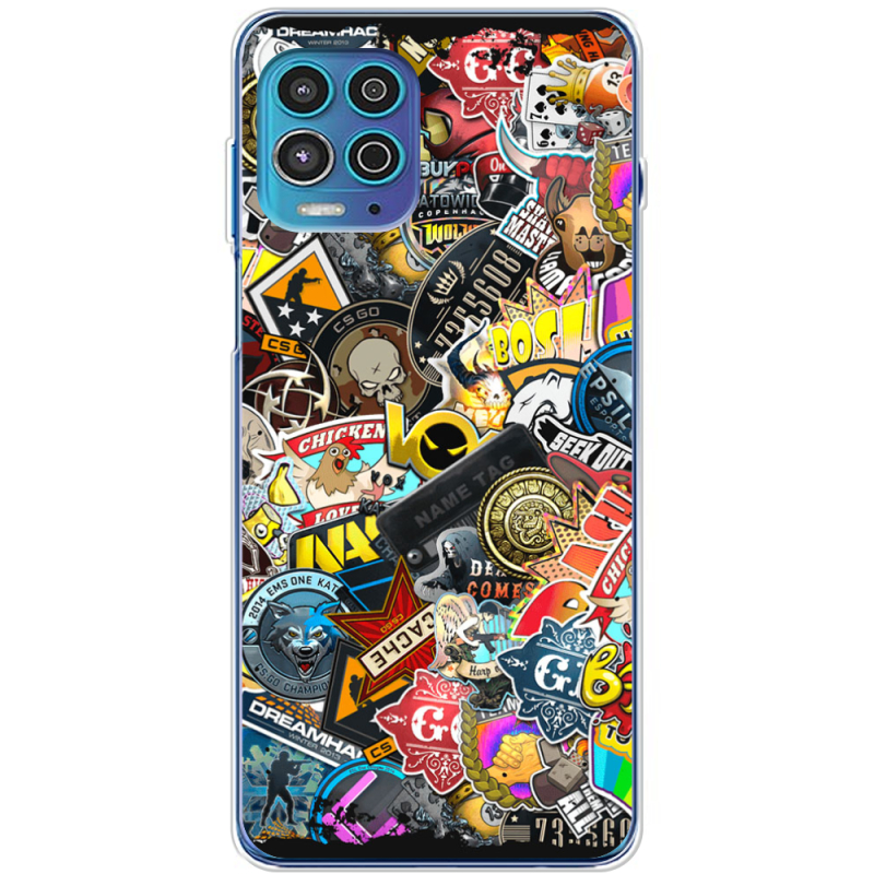 Чехол BoxFace Motorola G100 CS:Go Stickerbombing
