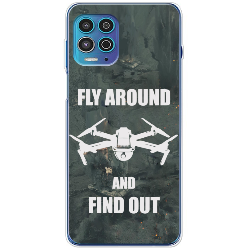 Чехол BoxFace Motorola G100 Дрон Fly Around