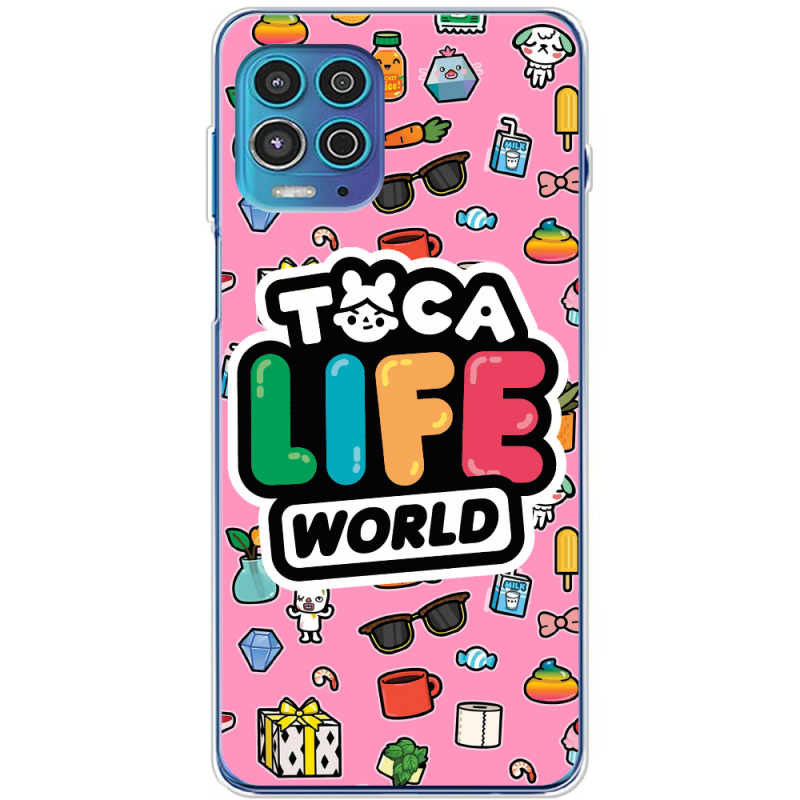 Чехол BoxFace Motorola G100 Toca Boca Life World