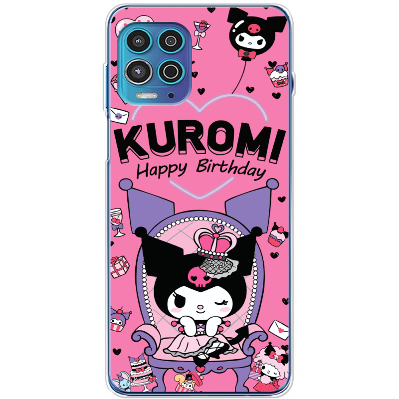 Чехол BoxFace Motorola G100 День народження Kuromi