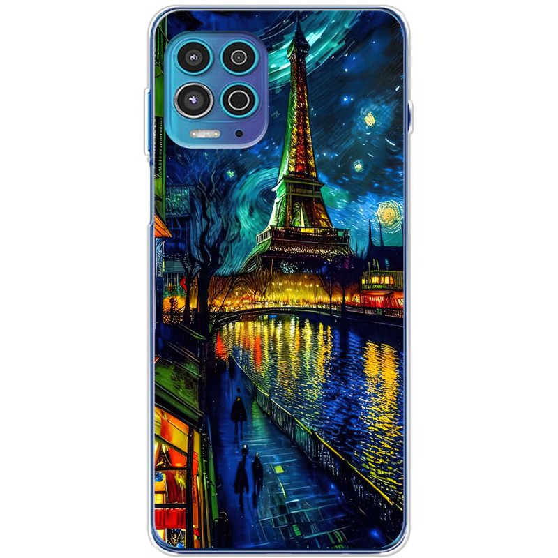 Чехол BoxFace Motorola G100 Сяйво над Парижем
