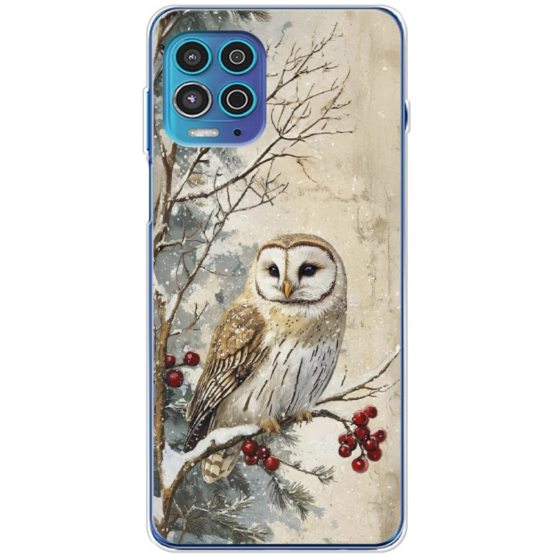 Чехол BoxFace Motorola G100 Christmas Owl