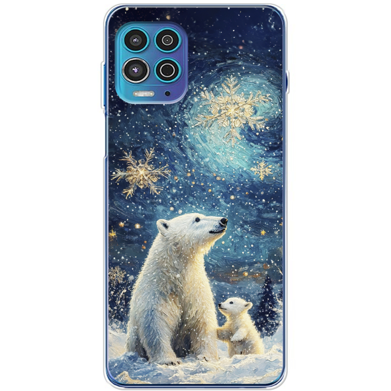 Чехол BoxFace Motorola G100 Північні ведмеді