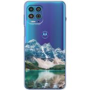 Прозрачный чехол BoxFace Motorola G100 Blue Mountain