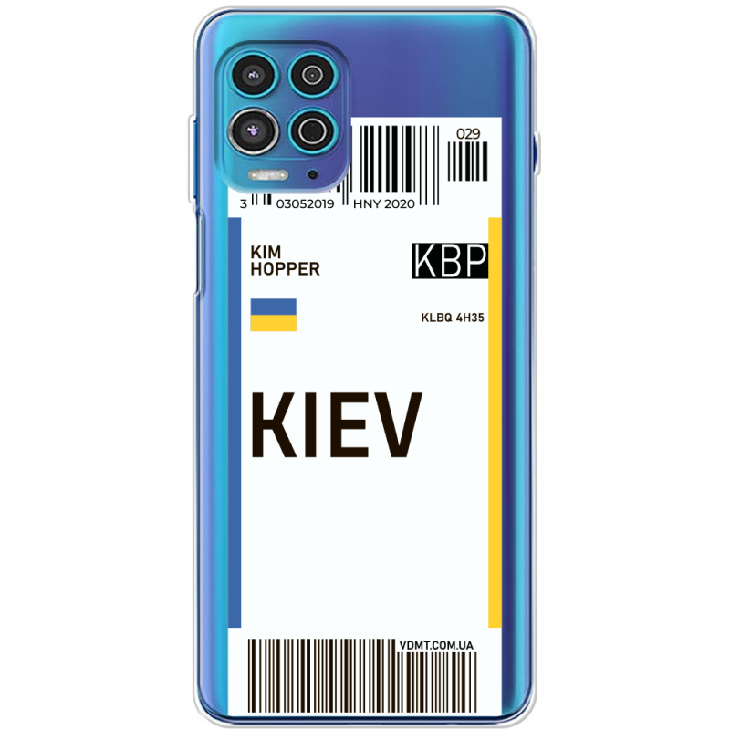 Прозрачный чехол BoxFace Motorola G100 Ticket Kiev