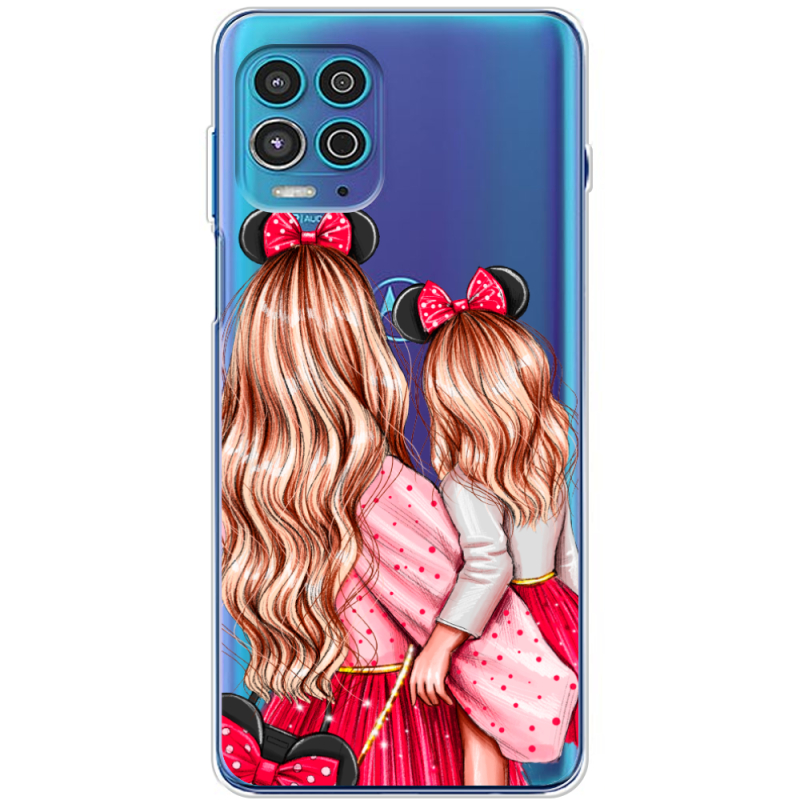 Прозрачный чехол BoxFace Motorola G100 Mouse Girls