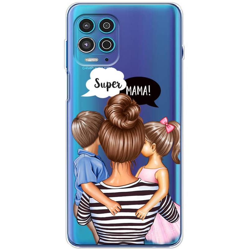 Прозрачный чехол BoxFace Motorola G100 Super Mama