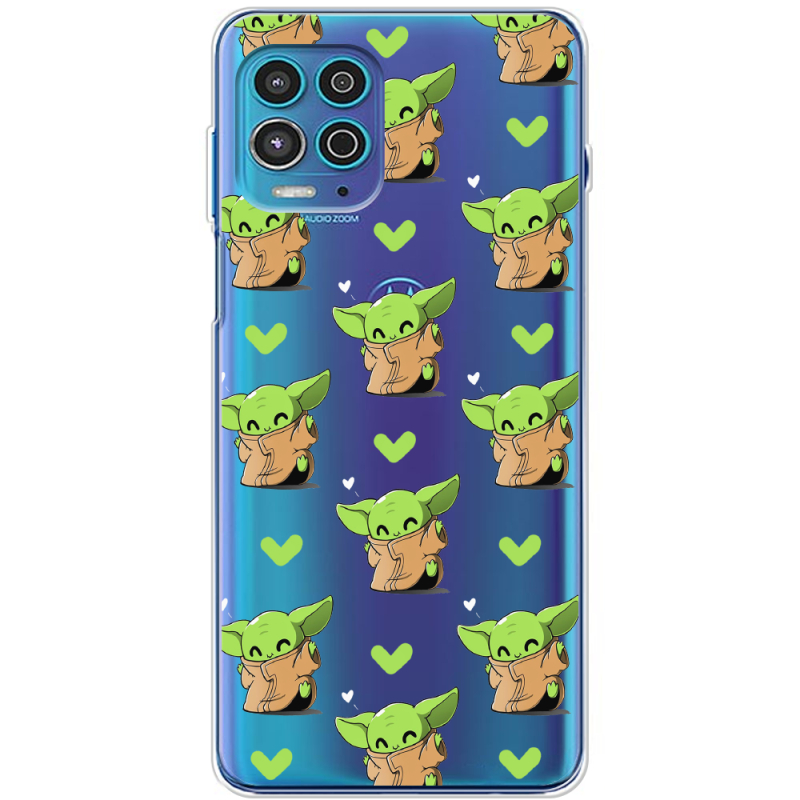 Прозрачный чехол BoxFace Motorola G100 Pattern Baby Yoda