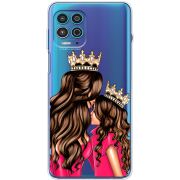 Прозрачный чехол BoxFace Motorola G100 Queen and Princess