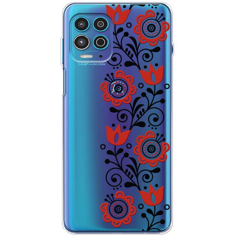 Прозрачный чехол BoxFace Motorola G100 Ethno Ornament