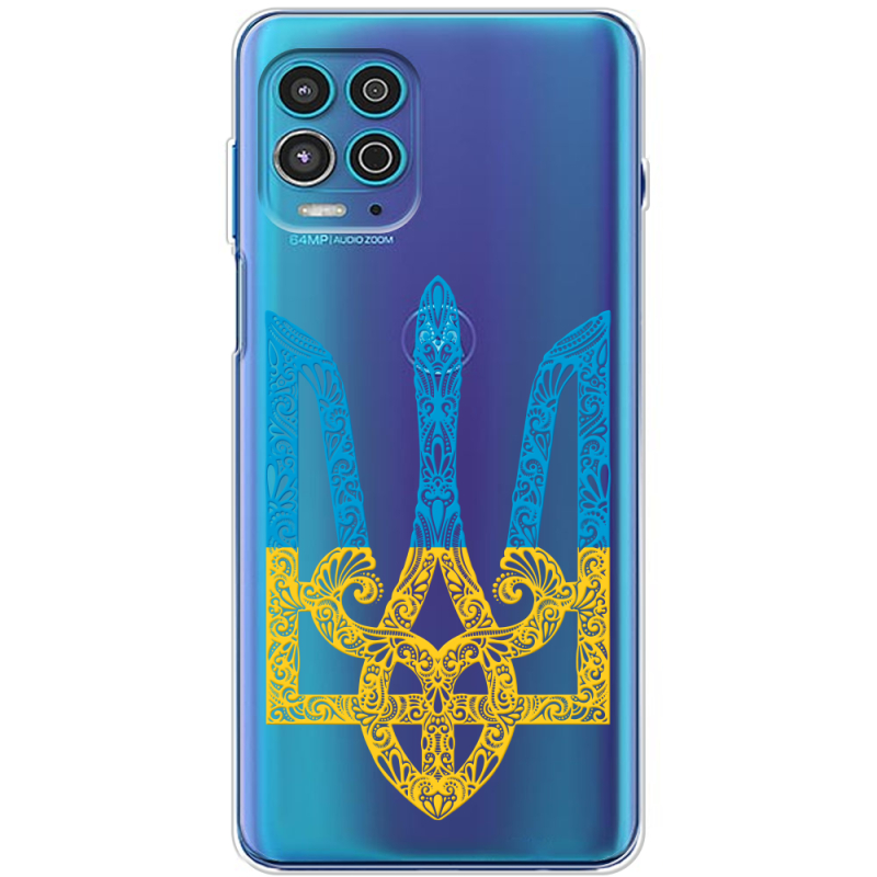 Прозрачный чехол BoxFace Motorola G100 Gold Trident