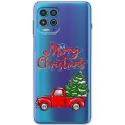 Прозрачный чехол BoxFace Motorola G100 Holiday Car