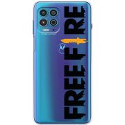 Прозрачный чехол BoxFace Motorola G100 Free Fire Black Logo