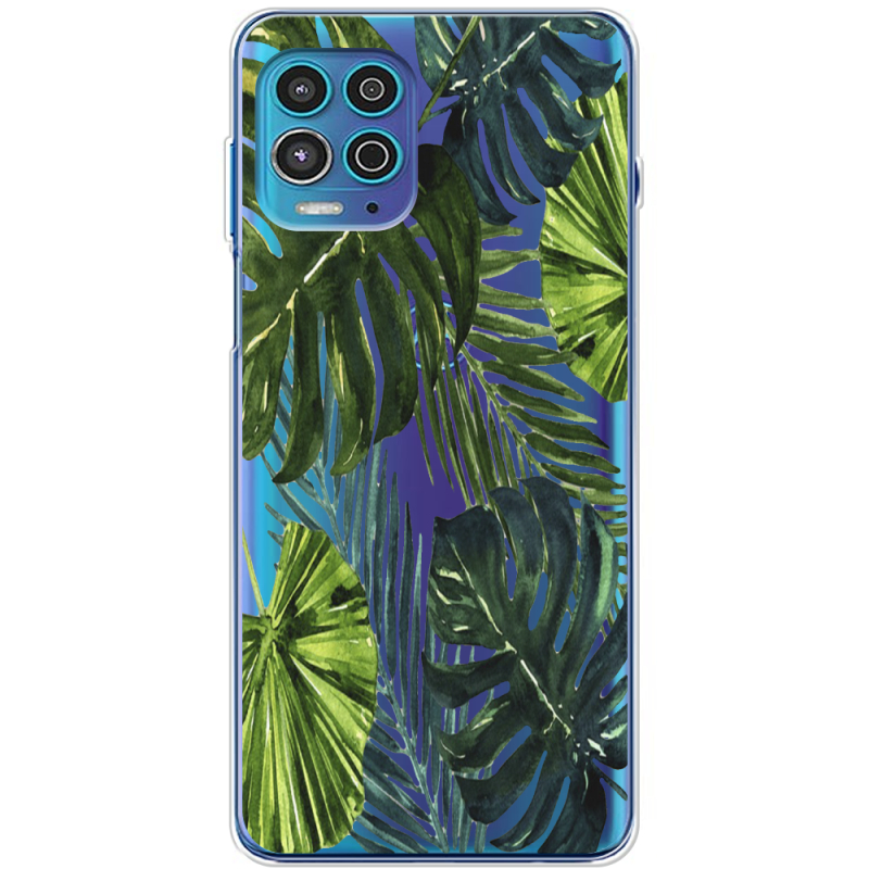 Прозрачный чехол BoxFace Motorola G100 Palm Tree