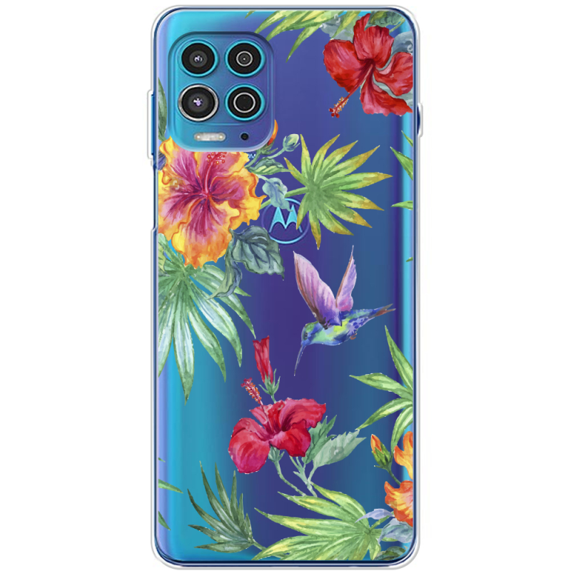 Прозрачный чехол BoxFace Motorola G100 Tropical