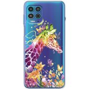 Прозрачный чехол BoxFace Motorola G100 Colorful Giraffe