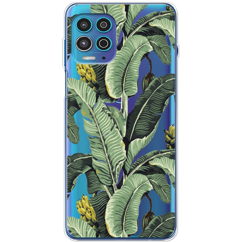 Прозрачный чехол BoxFace Motorola G100 Banana Leaves