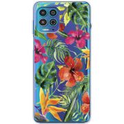 Прозрачный чехол BoxFace Motorola G100 Tropical Flowers