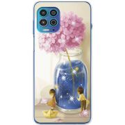 Чехол со стразами Motorola G100 Little Boy and Girl