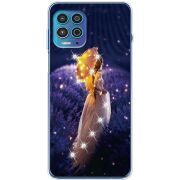 Чехол со стразами Motorola G100 Girl with Umbrella