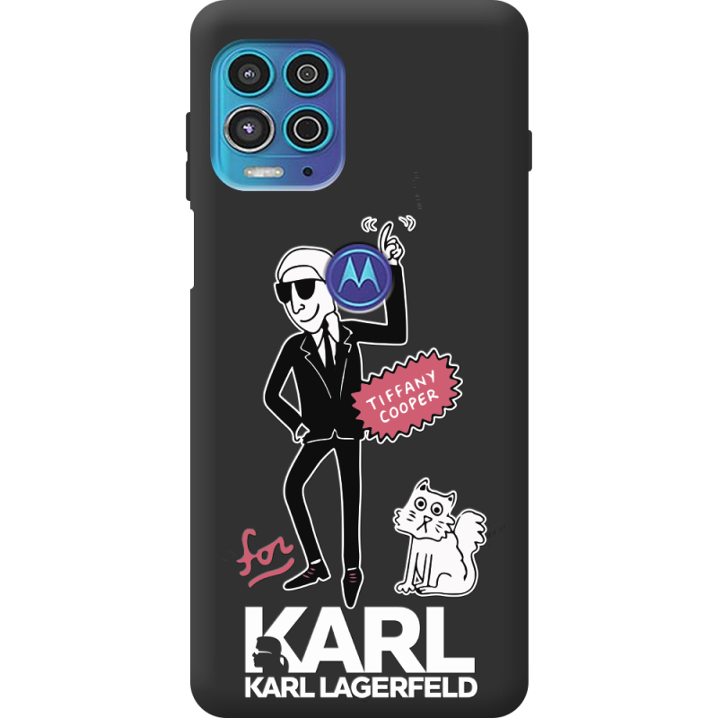 Черный чехол BoxFace Motorola G100 For Karl