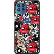 Черный чехол BoxFace Motorola G100 Rock Graffiti