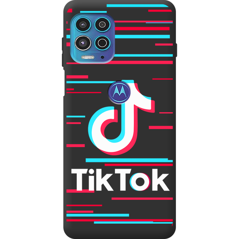 Черный чехол BoxFace Motorola G100 Tik Tok