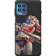 Черный чехол BoxFace Motorola G100 Happy Harley Quinn