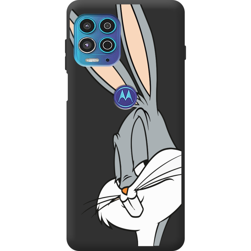 Черный чехол BoxFace Motorola G100 Lucky Rabbit