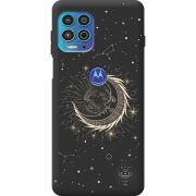 Черный чехол BoxFace Motorola G100 Moon