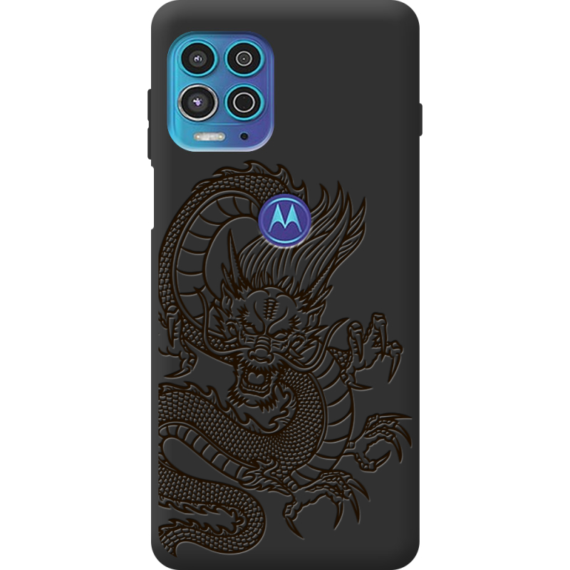 Черный чехол BoxFace Motorola G100 Chinese Dragon