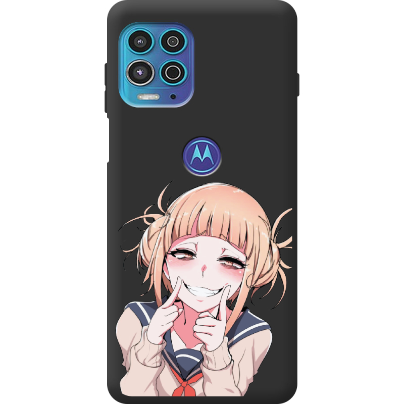 Черный чехол BoxFace Motorola G100 Himiko Toga Smile