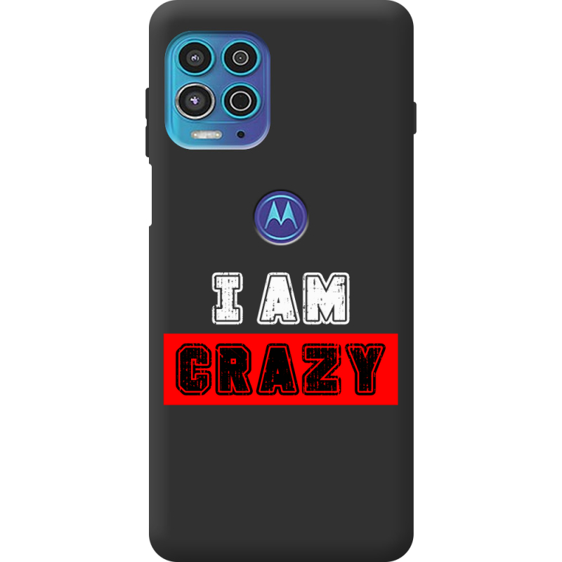 Черный чехол BoxFace Motorola G100 I'm Crazy