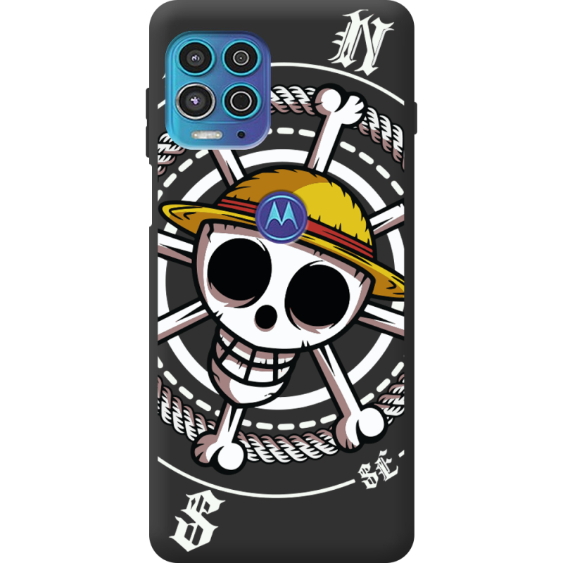 Черный чехол BoxFace Motorola G100 One Piece Компас