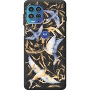 Черный чехол BoxFace Motorola G100 Ластівки