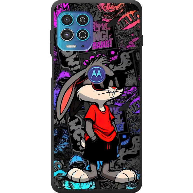 Черный чехол BoxFace Motorola G100 Малий вухань