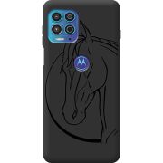 Черный чехол BoxFace Motorola G100 Horse