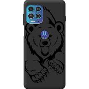 Черный чехол BoxFace Motorola G100 Grizzly Bear