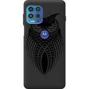 Черный чехол BoxFace Motorola G100 Owl