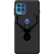 Черный чехол BoxFace Motorola G100 Deer