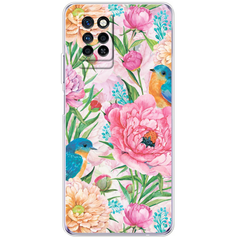 Чехол BoxFace Infinix Note 10 Pro Birds in Flowers