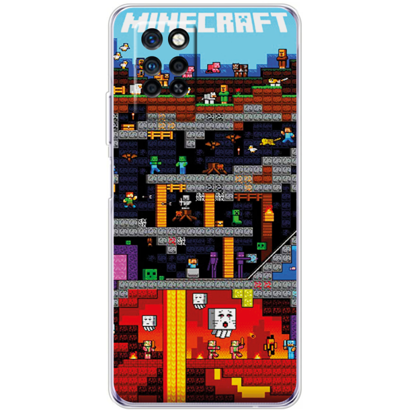 Чехол BoxFace Infinix Note 10 Pro Minecraft Lode Runner