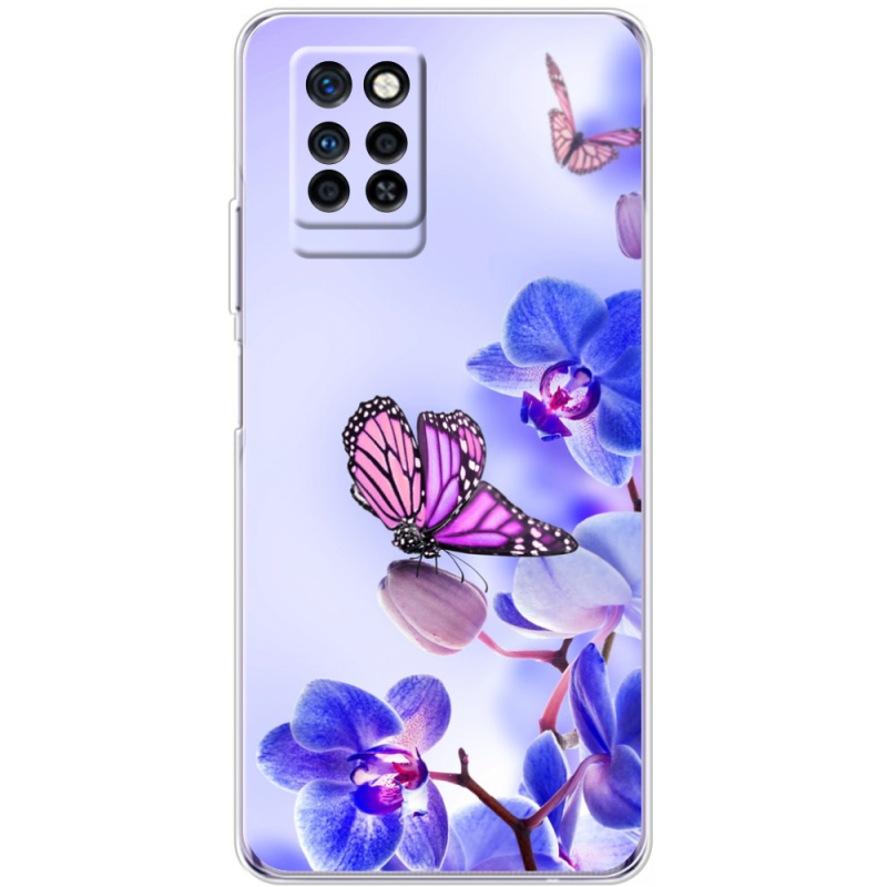 Чехол BoxFace Infinix Note 10 Pro Orchids and Butterflies