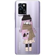 Прозрачный чехол BoxFace Infinix Note 10 Pro Winter Morning Girl