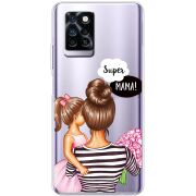 Прозрачный чехол BoxFace Infinix Note 10 Pro Super Mama and Daughter