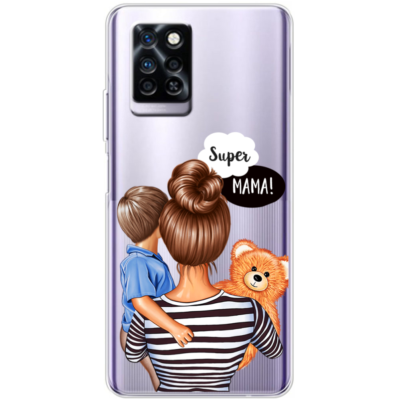 Прозрачный чехол BoxFace Infinix Note 10 Pro Super Mama and Son