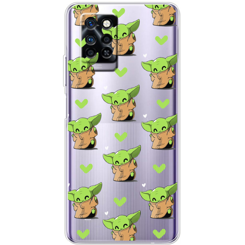 Прозрачный чехол BoxFace Infinix Note 10 Pro Pattern Baby Yoda