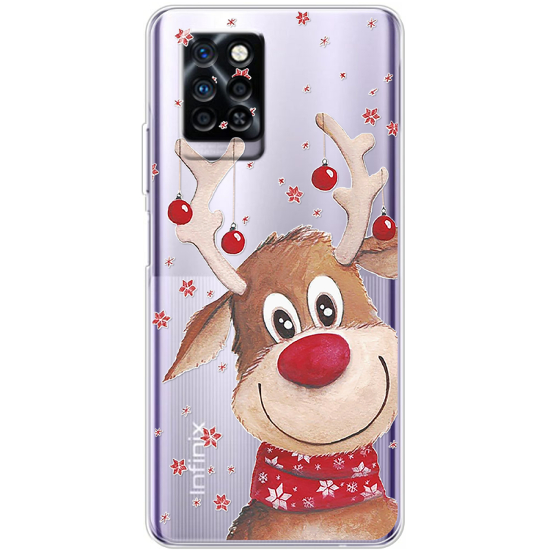 Прозрачный чехол BoxFace Infinix Note 10 Pro Winter Deer