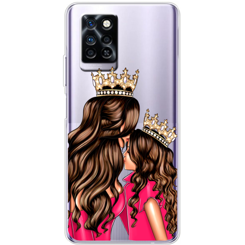 Прозрачный чехол BoxFace Infinix Note 10 Pro Queen and Princess